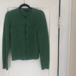Kelly Green Ralph Lauren Cardi | Size L